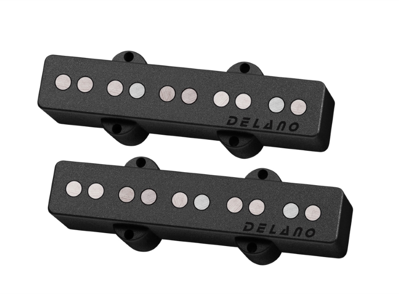 Delano Single Coil JC5-AL Bass Pickups Neck + Bridge